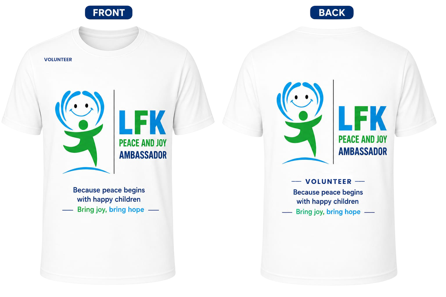 White LFK Ambassador T-shirt in English